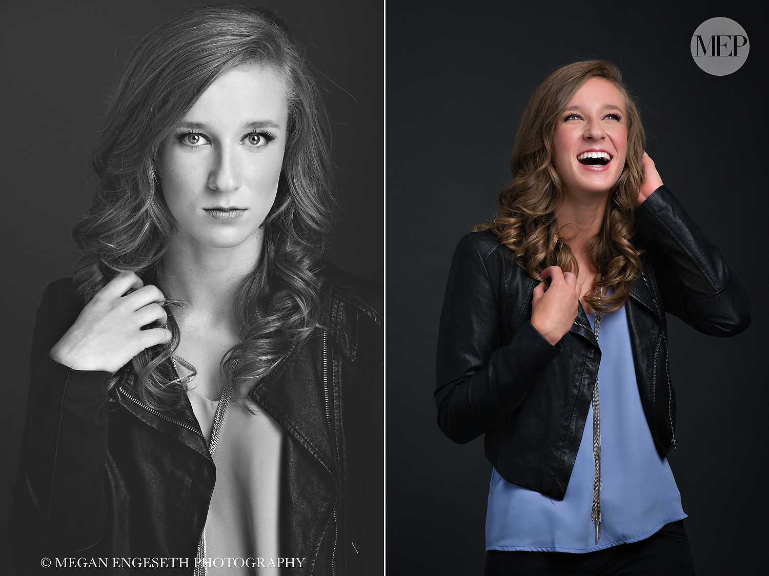 Black Leather Jacket senior pictures Lakeville Photographer1