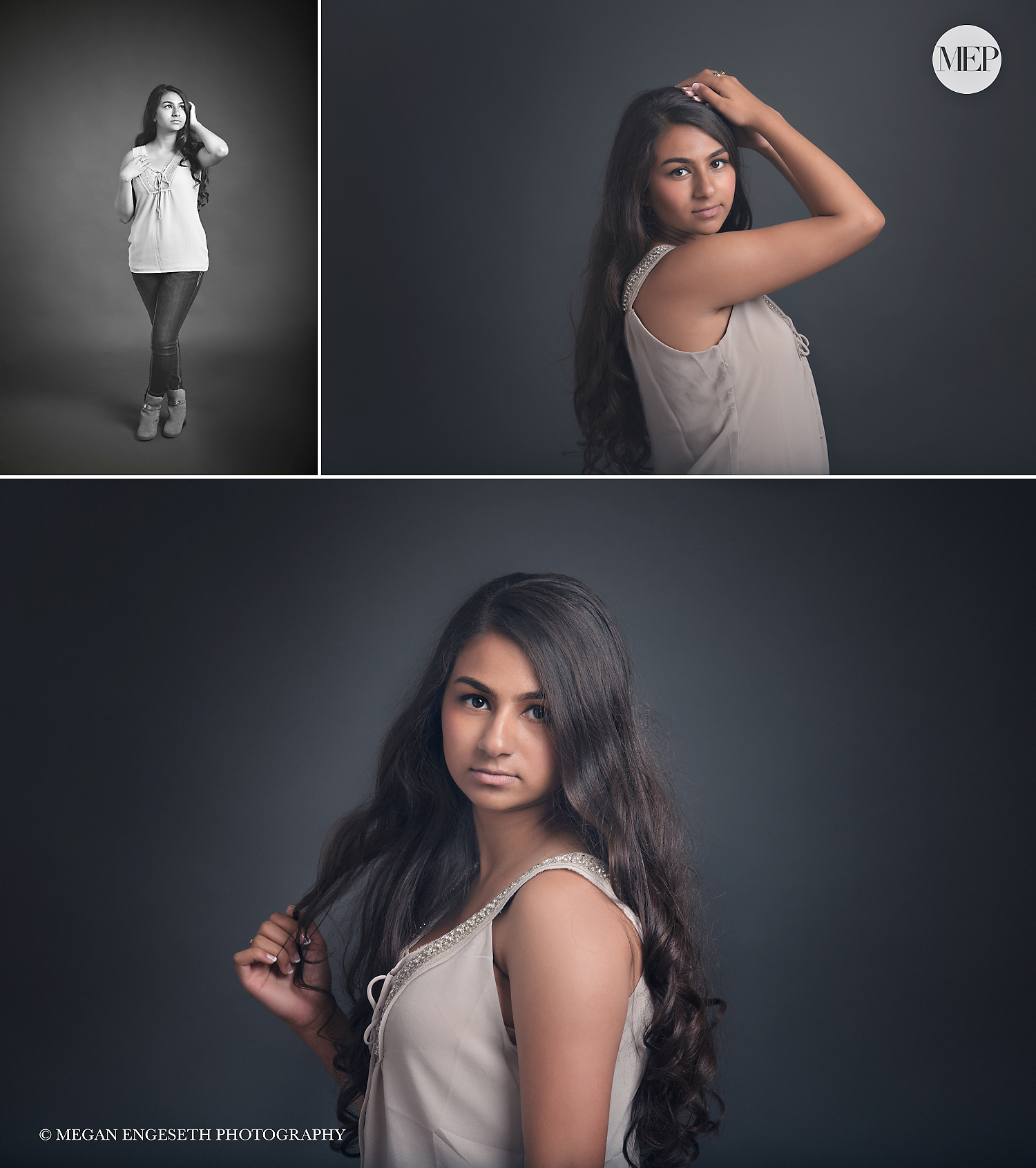 Fashion modern in studio senior pictures Minneapolis MN