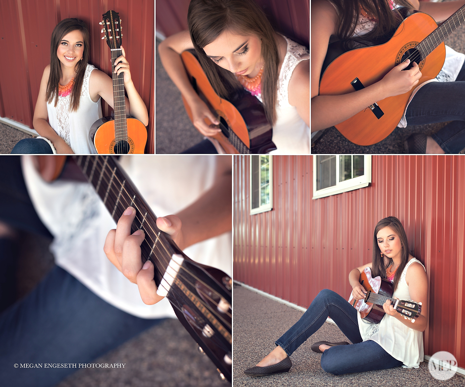 Guitar senior portrait photographer in chanhassen