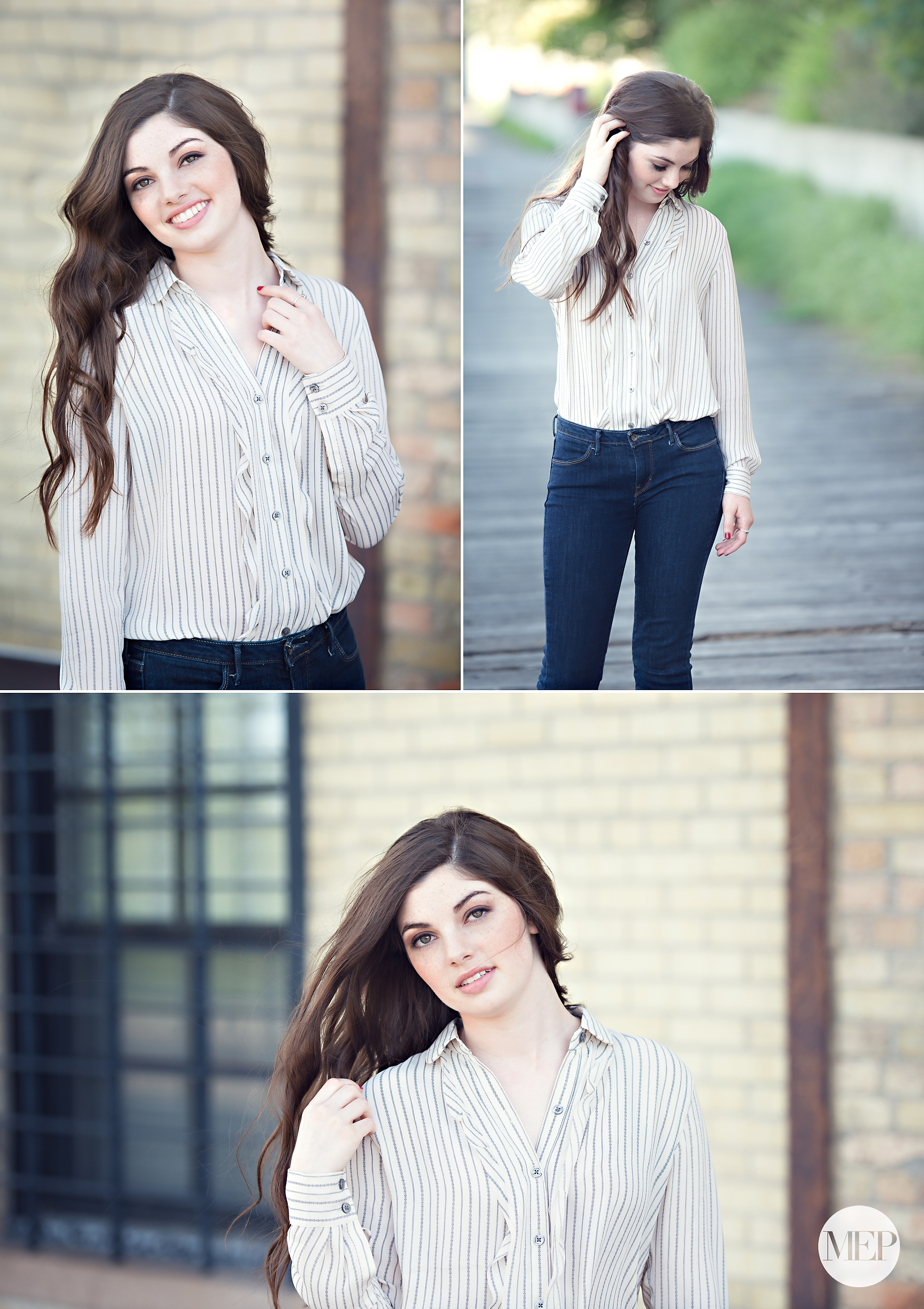 Stone arch bridge senior picture photographer in minneapolis MN