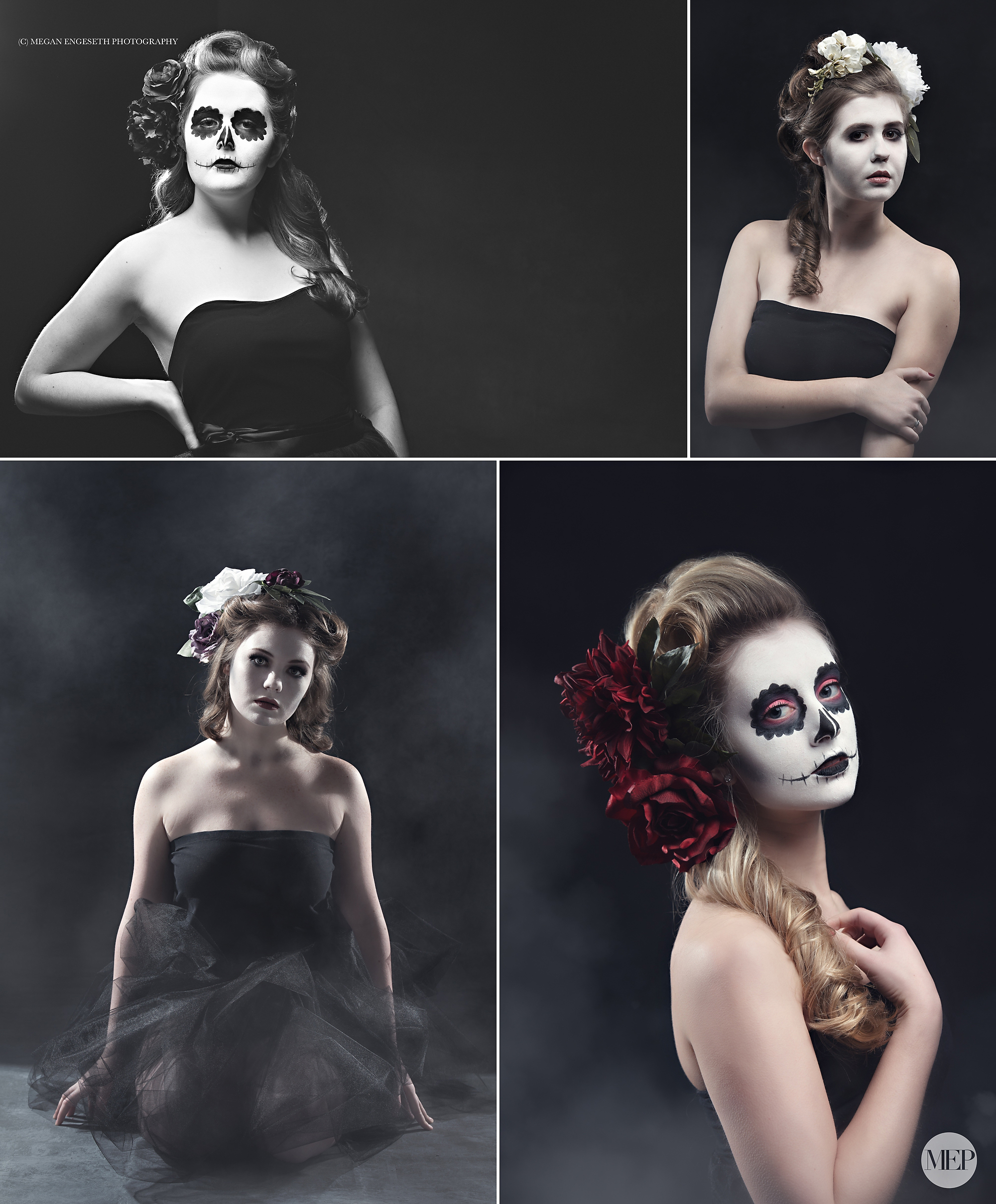 Creative styled senior portrait photographer sugarskull 1