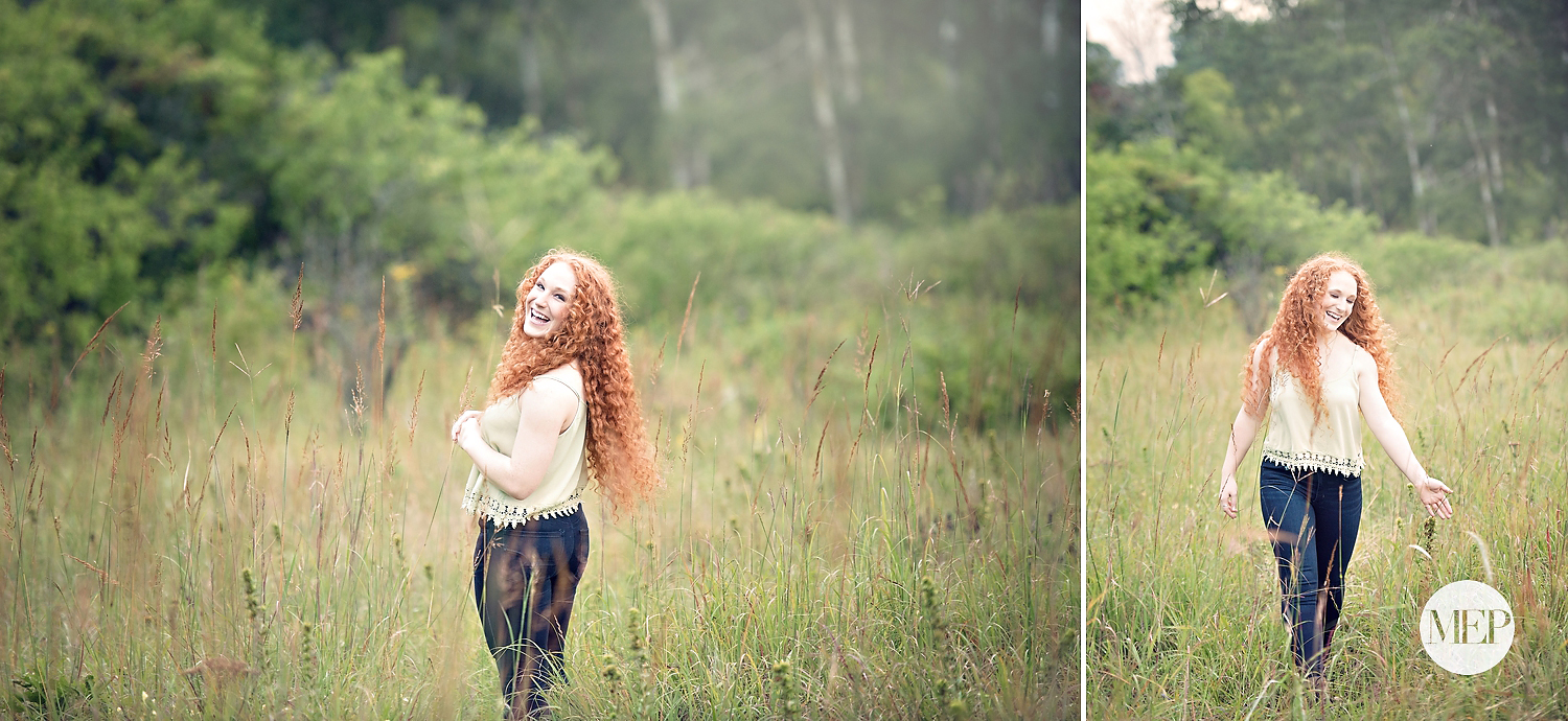 boho field senior portraits Minnesota Photographer 1