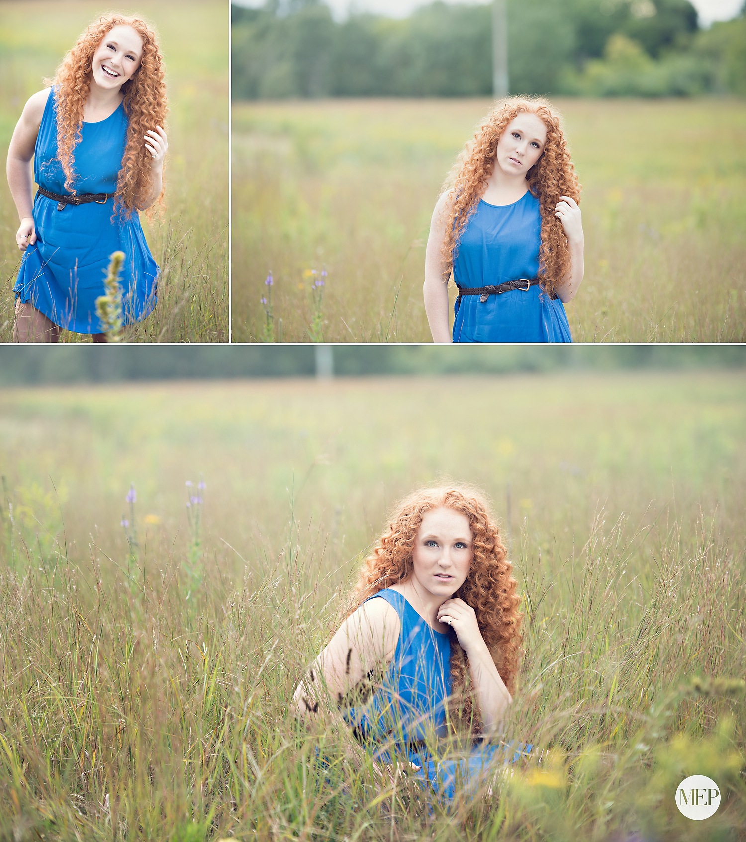 boho field senior portraits Minnesota Photographer 1