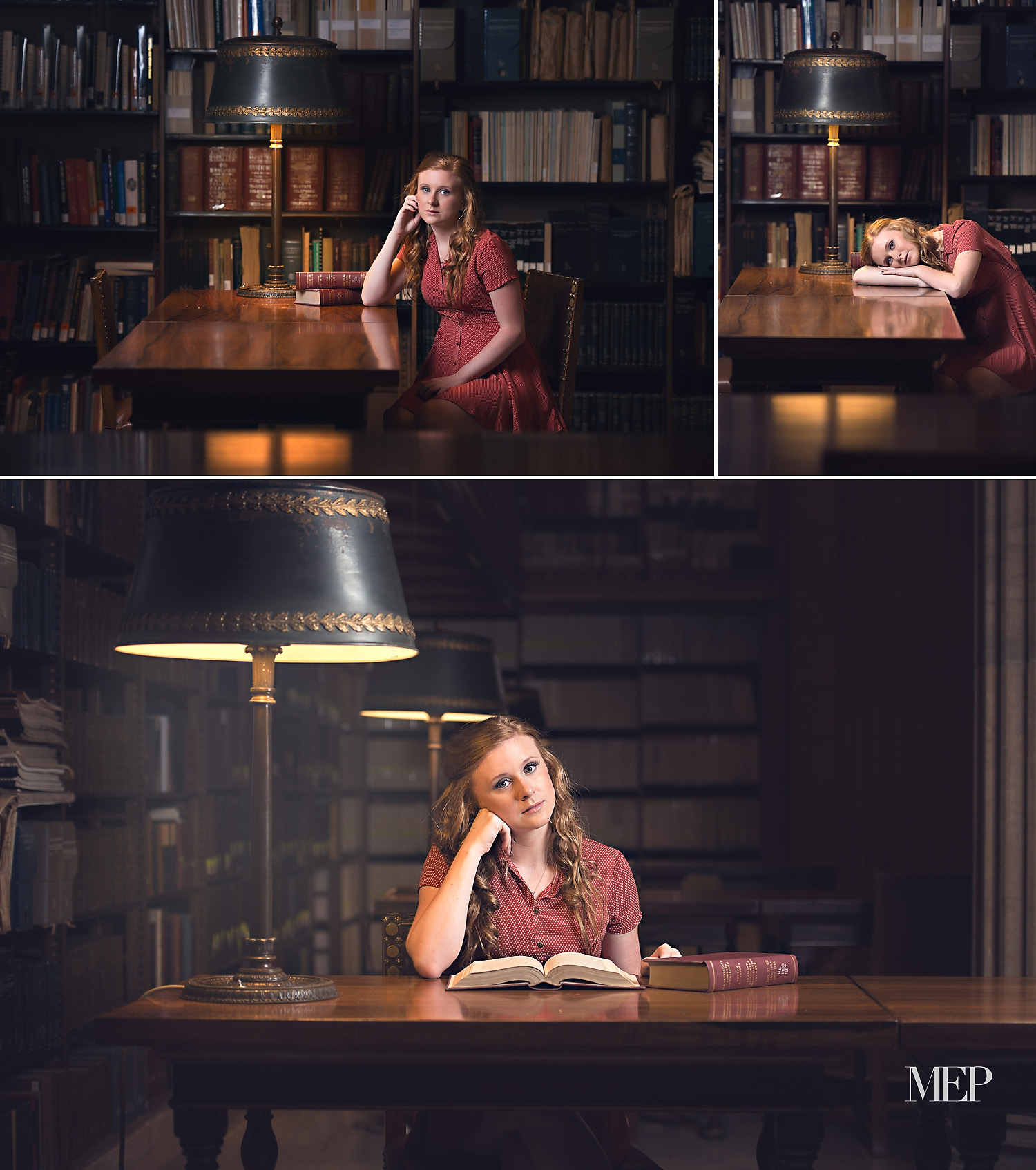 Library Book inspired senior portrait Photographer Minneapolis MN Chanhassen