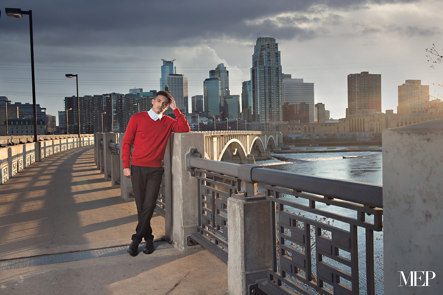 Fashion model inspired senior boy guy senior picture photographer Minnesota