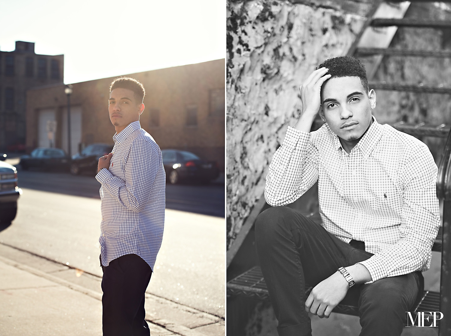 Fashion model inspired senior boy guy senior picture photographer Minnesota