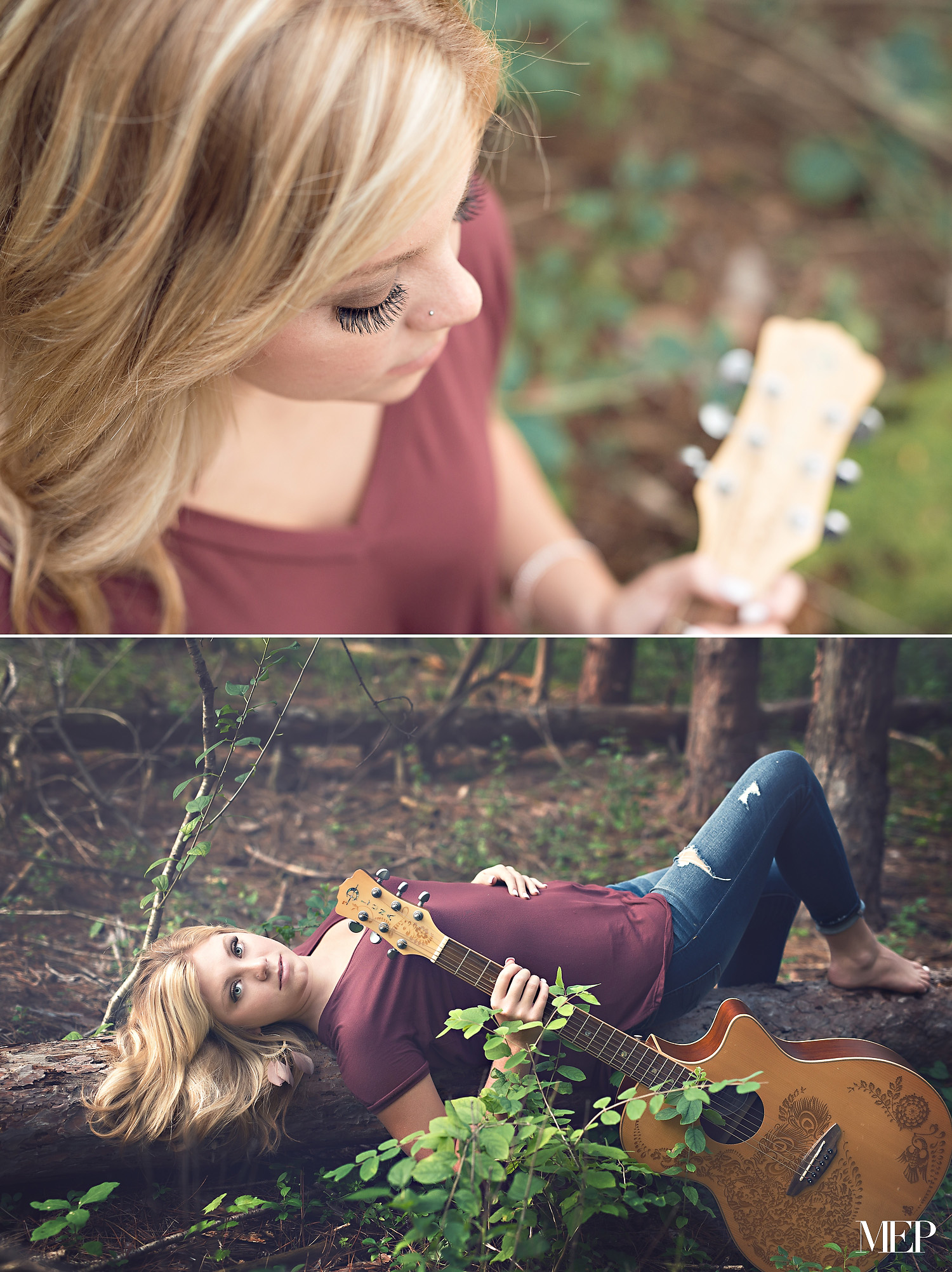 Guitar-Bohemian-Style-White-dress-field-Senior-portrait-Photographer-Minnesota