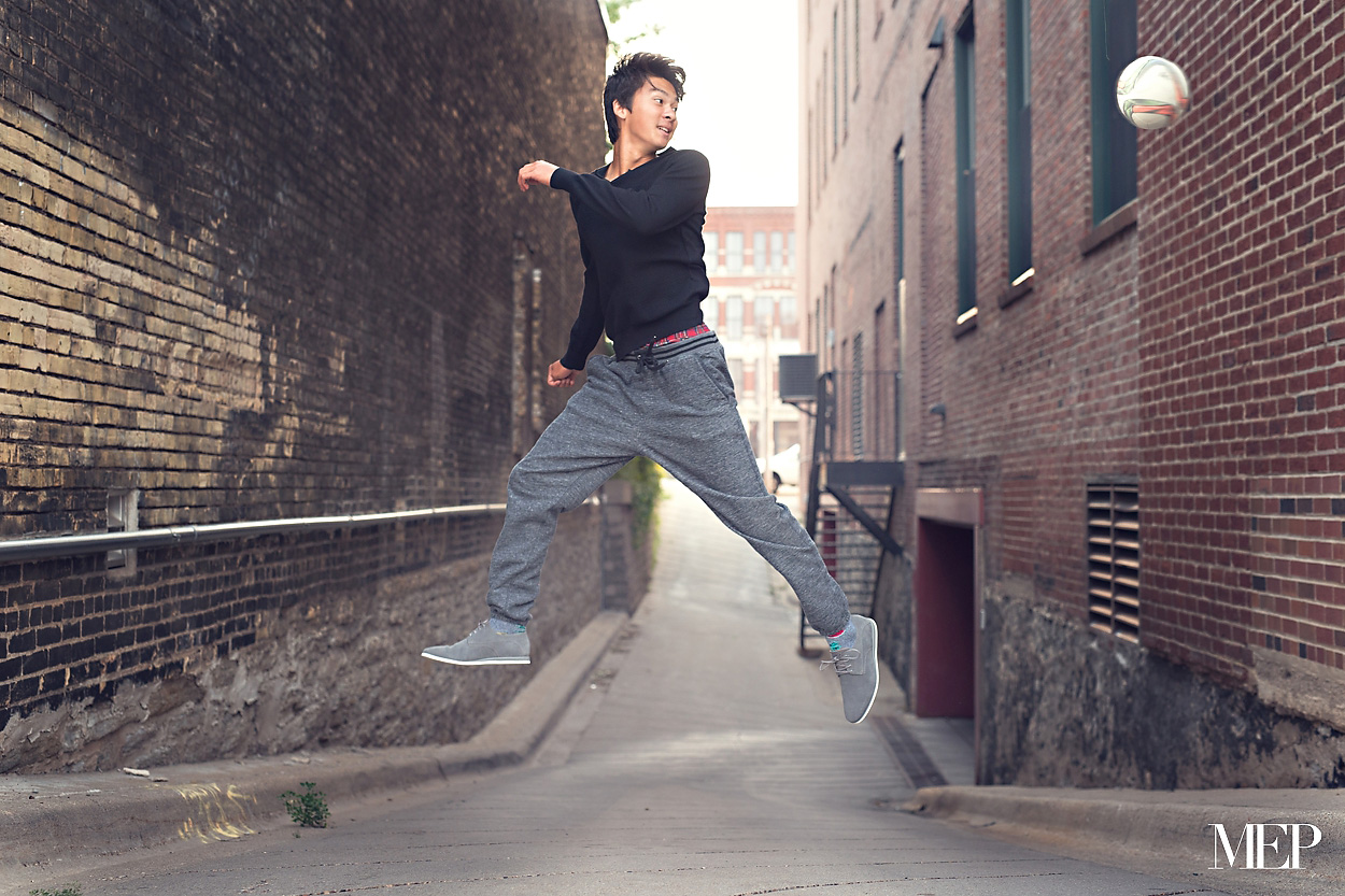 Boy Senior Picture Photographer Soccer Fashion Model style Minnesota