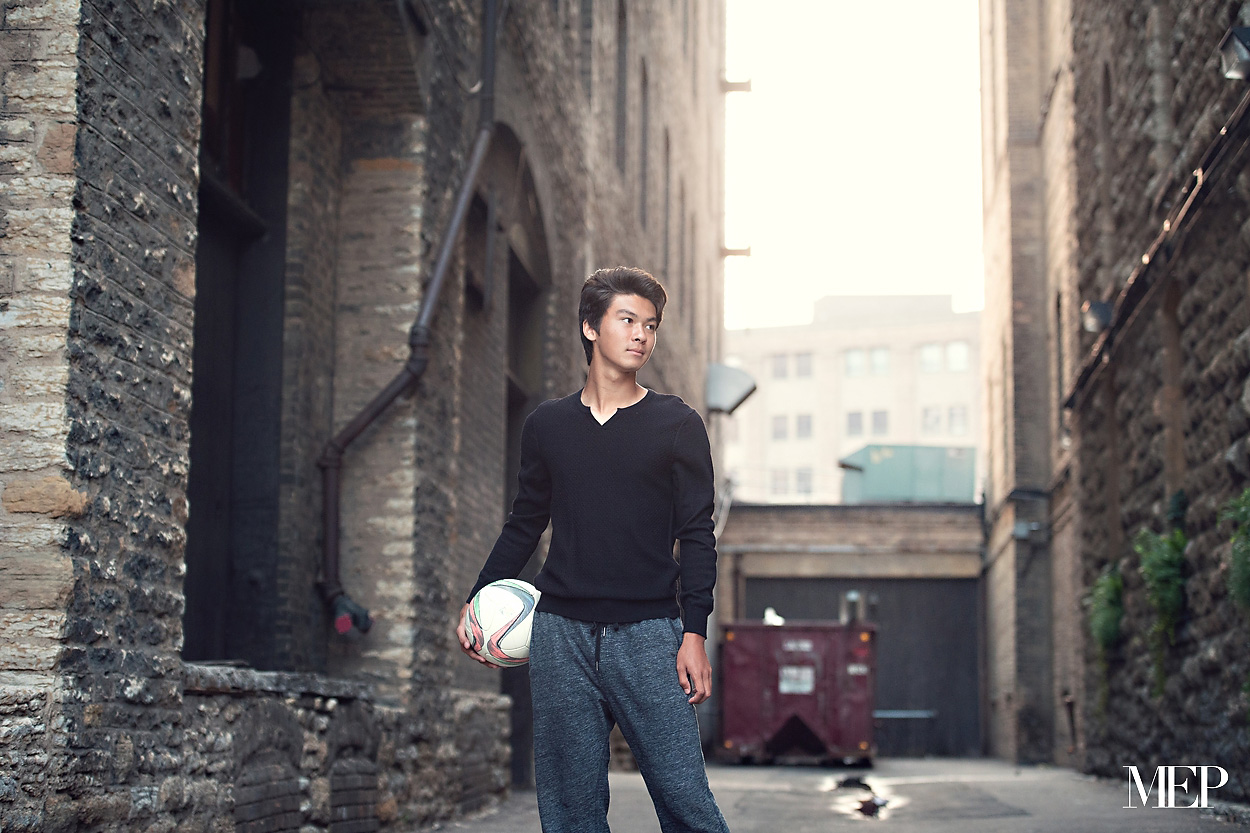 Boy Senior Picture Photographer Soccer Fashion Model style Minnesota