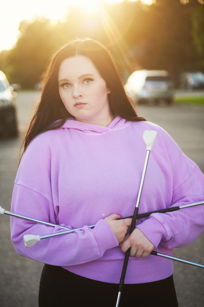 Flame throwing color guard high school senior pictures 2