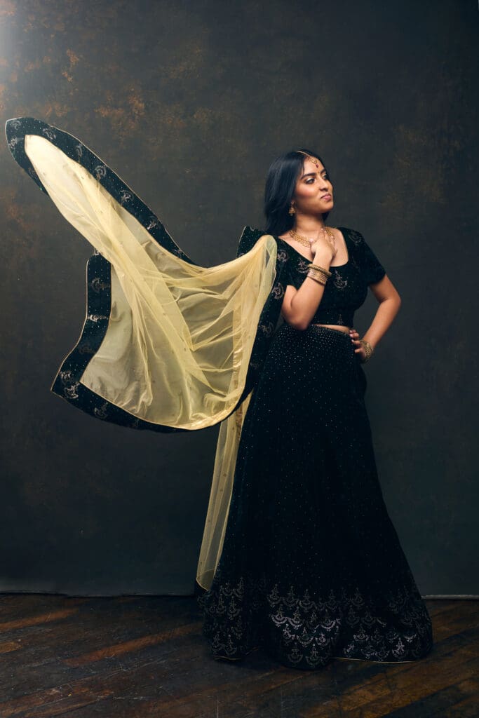Traditional Indian dress senior photographer