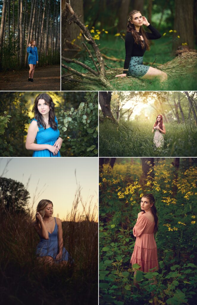Senior picture locations in minnesota forest nature flowers