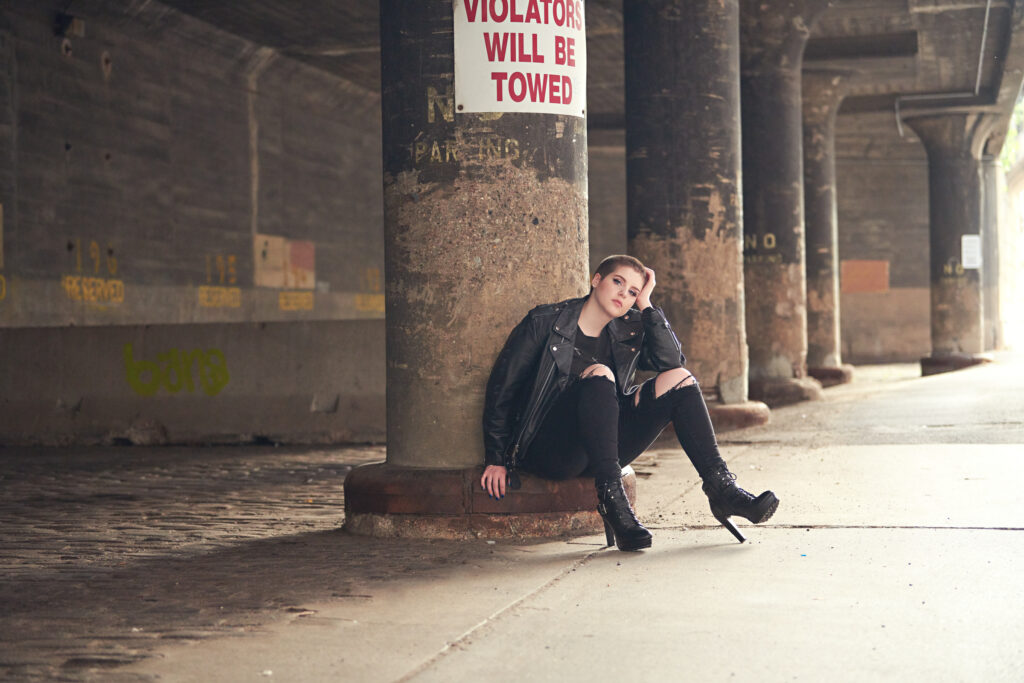 Senior Portrait in Urban Setting